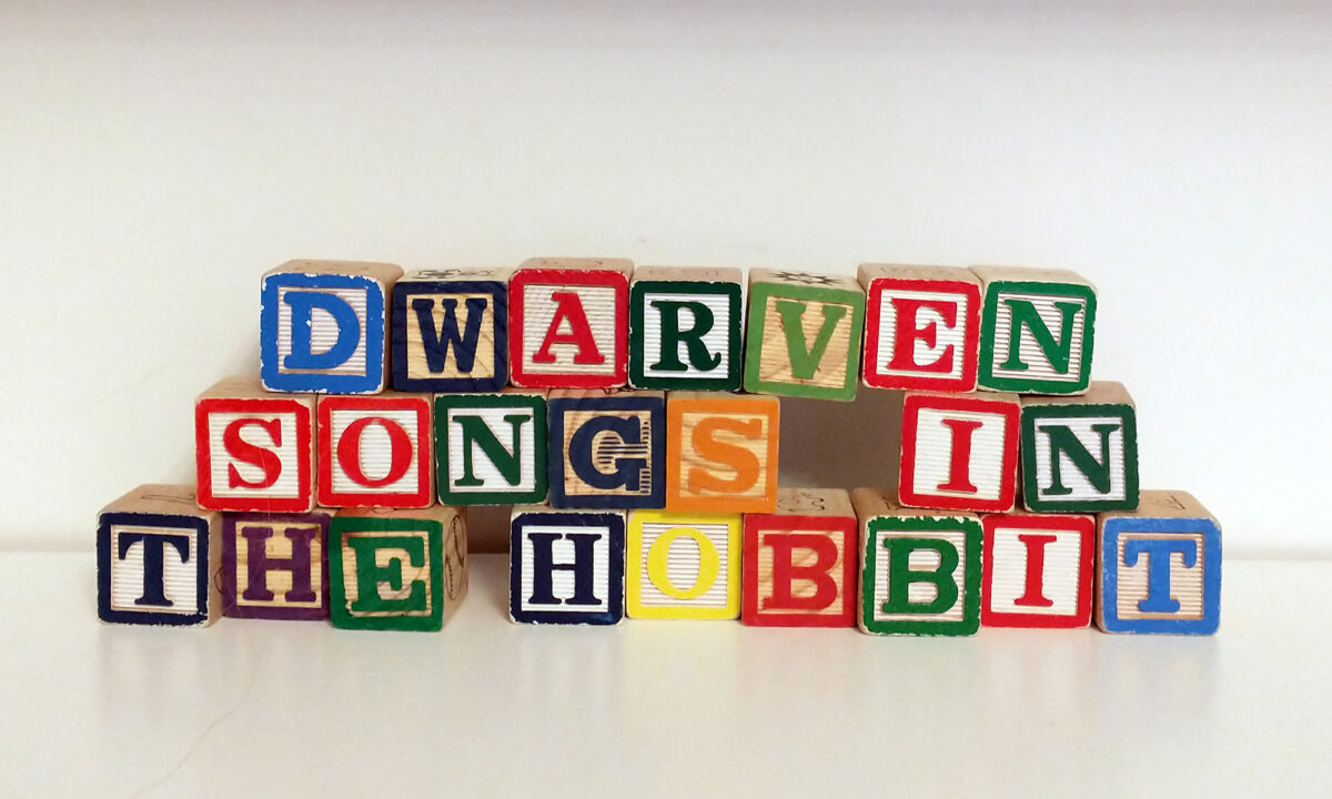 37 – Dwarven Songs in The Hobbit